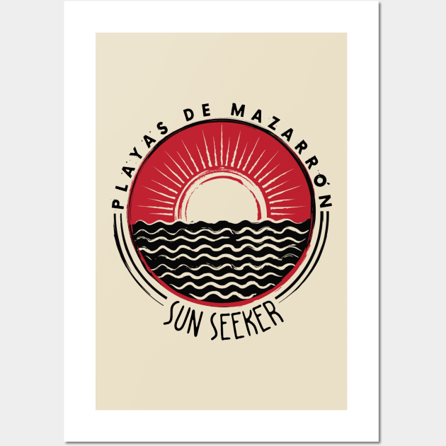 Playas de Mazarron - Sun Seeker V02 Wall Art by mazarronsouvenirs